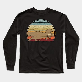 Velociraptor Sunset Long Sleeve T-Shirt